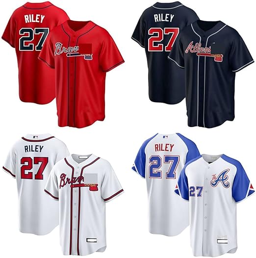 AUSTIN 3番 ユニフォーム ホワイト Men's Atlanta Braves Austin Riley Nike White Home Replica